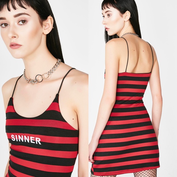 Omighty Sinner Skinny Striped Dress - Picture 3 of 6